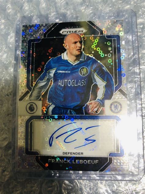 【目立った傷や汚れなし】frank Leboeuf 2022 23 Panini Prizm Premier League Auto 直筆