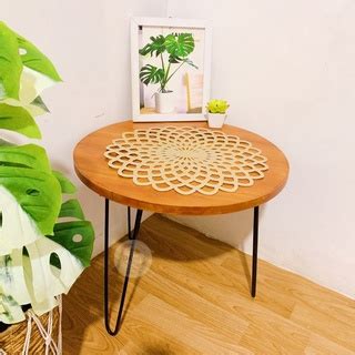 Jual Meja Bulat Besi Kokoh Aesthetic Shopee Indonesia