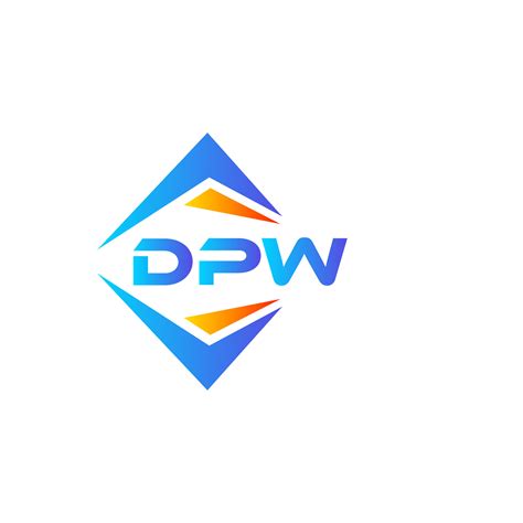 Dpw Abstract Technology Logo Design On White Background Dpw Creative