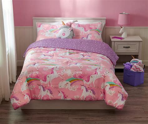 Pink Unicorn 3 Piece Twin Full Comforter Set 53 OFF