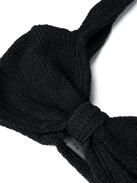Hunza G Bonnie Crinkled Bikini Black Farfetch