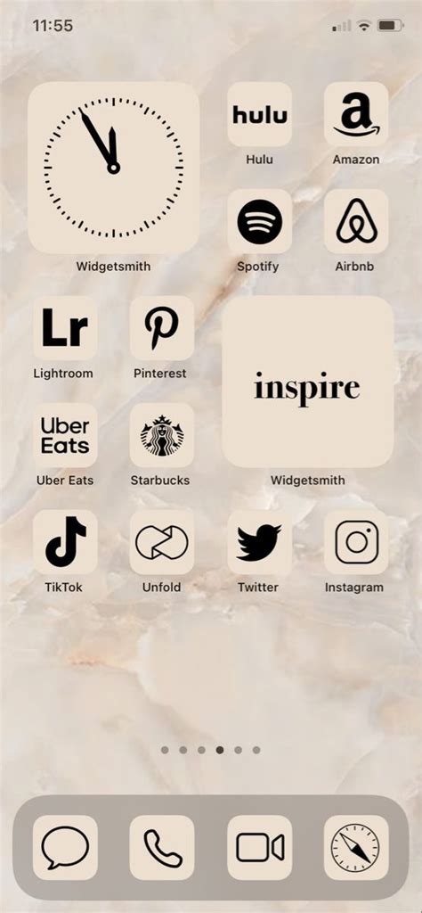 App Icons Cream Black Neutral Beige Nude Cozy Creamy Fall Autumn App Icons Aesthetic