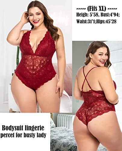 Avidlove Women Teddy Lingerie Plunging Deep V Lace Bodysuit One Piece Babydoll Pricepulse