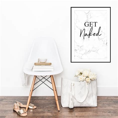 Get Naked Print Get Naked Bathroom Sign Funny Bathroom Etsy