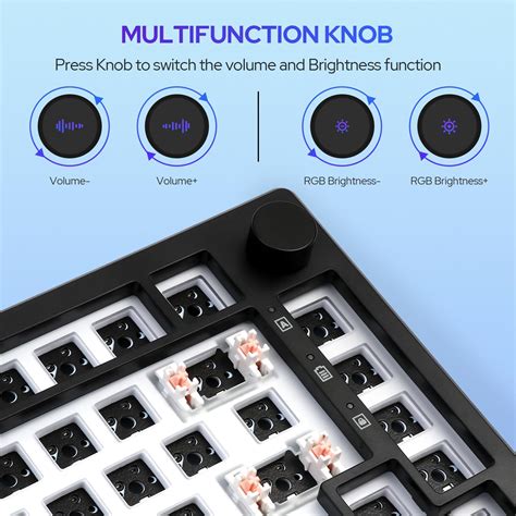 Mua EPOMAKER Aura75 75 Mechanical Keyboard Kit Hot Swappable Custom Keyboard Kit 2 4Ghz