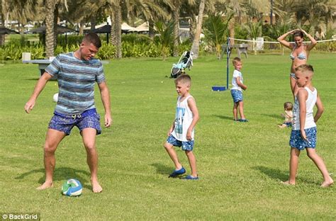 Danielle Lloyd Showcases Her Enviable Figure In Striped Bikini As She