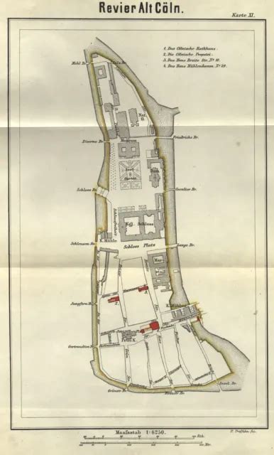 Berl N Mapa De La Ciudad Medio Original Litograf A P Treffehn Eur