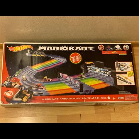 Toys Hot Wheels Mario Kart Rainbow Road Raceway Track Set Poshmark