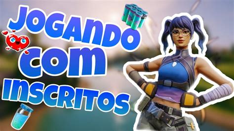 Jogando Fortnite Ao Vivo Inscritos Vempralive Modo Duplas Squad