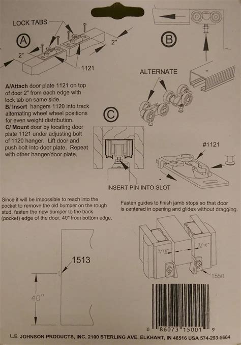 Johnson Pocket Door Installation Instructions at Fred Morales blog