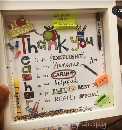 Teacher Appreciation Gift Frame