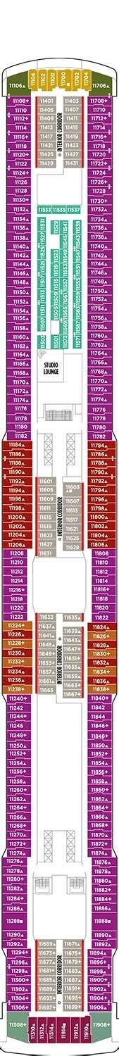 Norwegian Getaway Deckplan Kabinen Plan