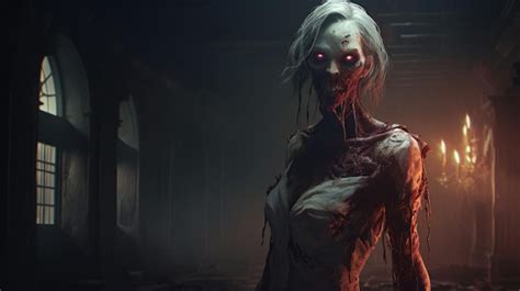 Premium Photo Insane Female Horror Game Antagonists A Terrifying