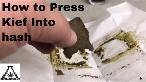 How To Make Hash Out Of Kief Youtube