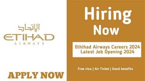 Etihad Airways Careers Abu Dhabi Multiple Vacancies Job