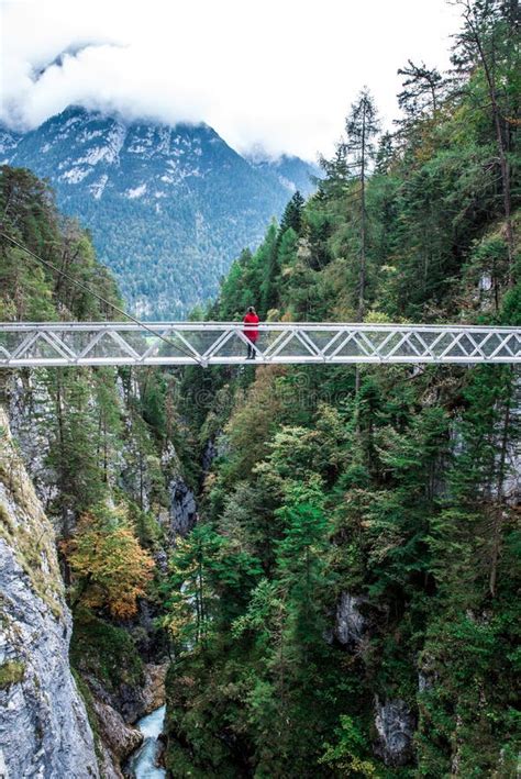 Leutaschklamm Garganta Salvaje Con El R O En Las Monta As De Alemania