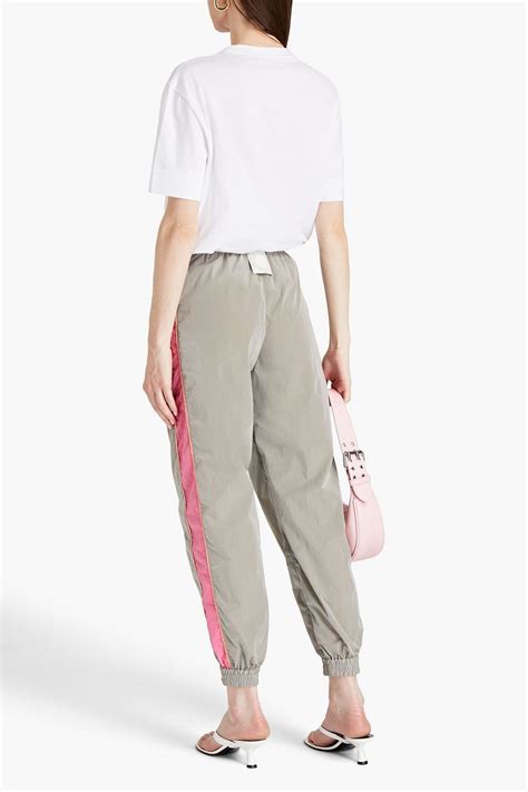 Stella Mccartney Logo Appliquéd Shell Track Pants The Outnet