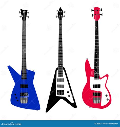 Equipo De Guitarra Eléctrica Ilustración del Vector Ilustración de