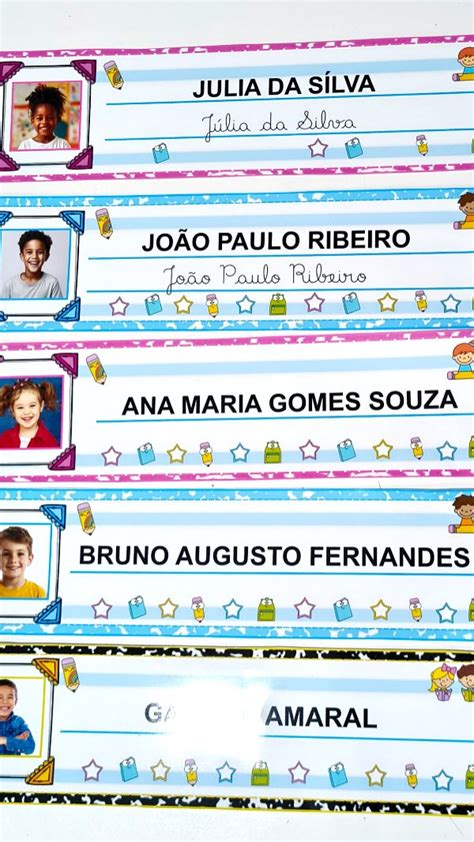 Fichas De Nomes Para Imprimir - Fichas De Nome Para Imprimir