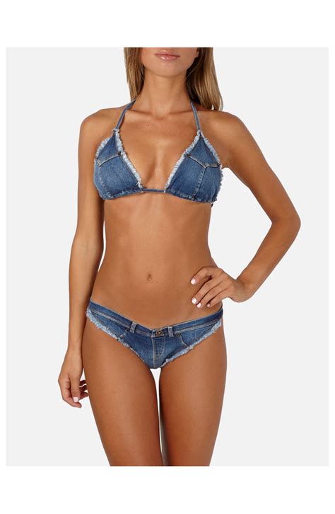 Limited Edition Triangle Denim Bikini