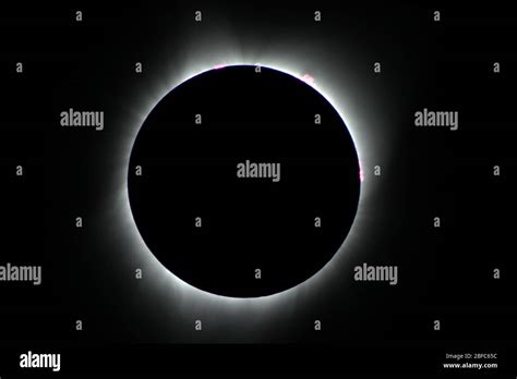 Phases of the total solar eclipse Stock Photo - Alamy