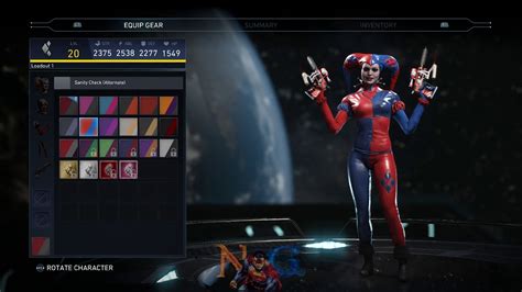 Injustice 2 First Ever Harley Quinn Legendary Gear Showcase PS4