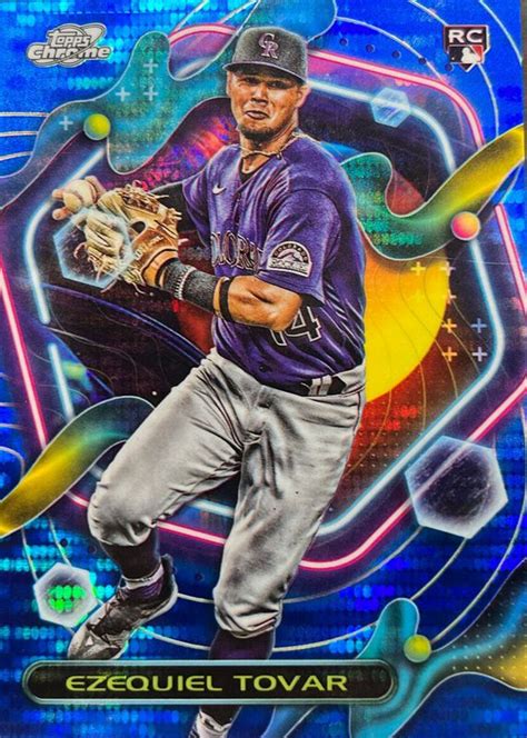 Ezequiel Tovar 2023 Topps Chrome Cosmic 27 Blue Moon Refractor 99