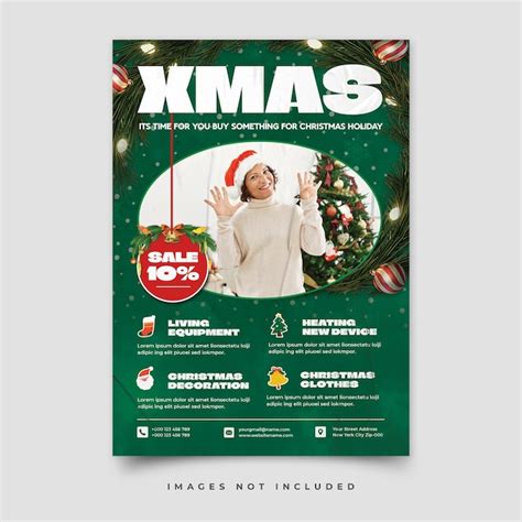 Premium Psd Merry Christmas Poster Template