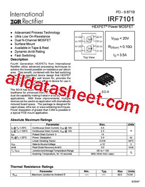 Irf Datasheet Pdf International Rectifier