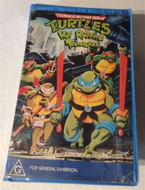 Teenage Mutant Ninja Turtles Hot Rodding Teenagers Vhs Pal Big Clamshell Picclick Uk