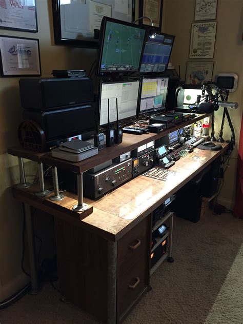 The Great Ham Radio Desk Project Ham Radio Radio Shack Home Office