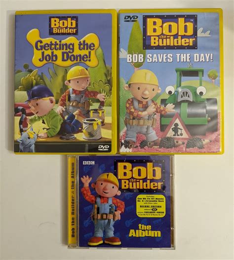 Lot Of Bob The Builder Dvds Celebrate With Bob Building Etsy