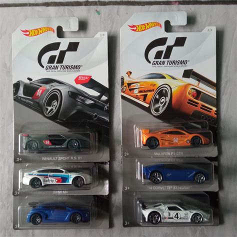 Jual Hot Wheels Gran Turismo Set Isi Pcs Ford Gt Renault Sport Bmw M Renault Megane