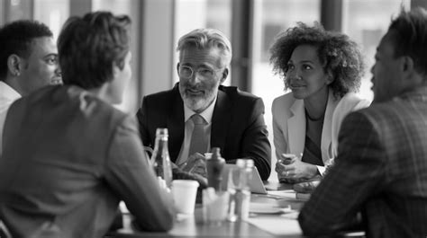 group discussion   conference table premium ai generated image