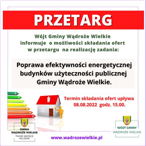 Przetarg Na Realizacj Zdania Poprawa Efektywno Ci Energetycznej