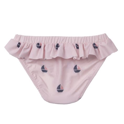Zoe Bikini Pants Rose Boat Petit Crabe