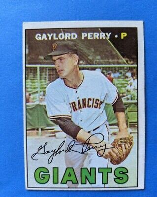 Topps Gaylord Perry Hof San Francisco Giants Exmt Ebay