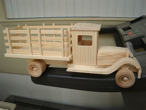 1929 Chevrolet Stake Bed Truck Wooden Truck Handmade Wooden Wood Toys