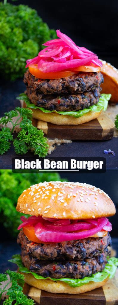 Black Bean Burger Video Nish Kitchen