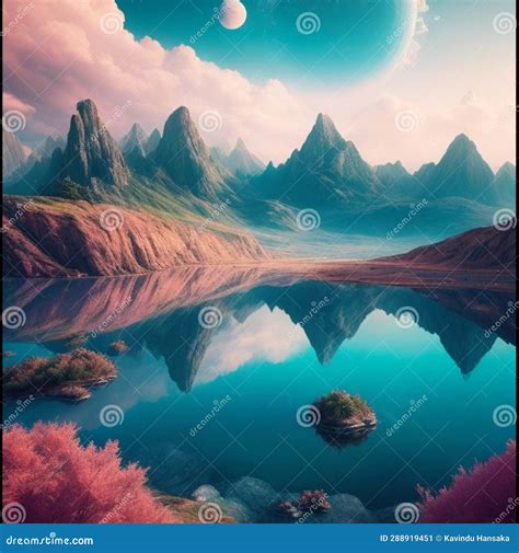 Exploring a Surreal Landscape of the Imagination Stock Image - Image of