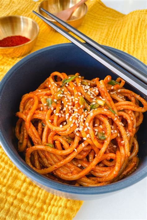 Creamy Gochujang Peanut Butter Noodles The Dish Diary