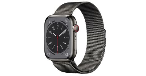 Apple Watch Series 8 GPS + Cellular 45mm Graphite Stainless Steel Case ...
