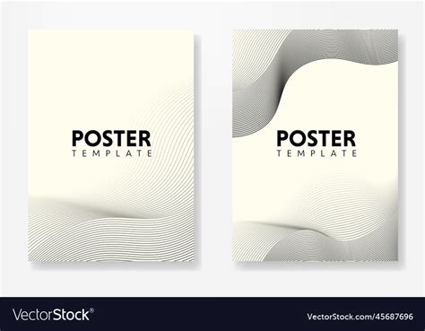 Abstract poster template Royalty Free Vector Image