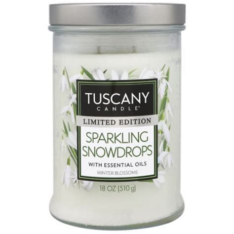 Tuscany Candle Limited Edition Sparkling Snowdrops Scented Jar Candle