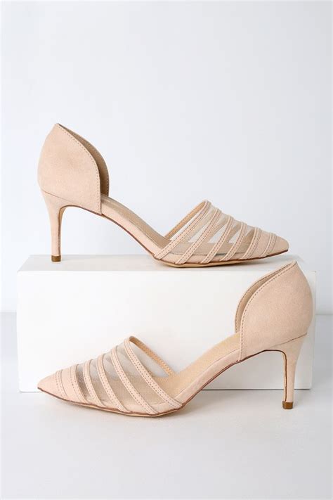 Sexy Nude Pumps Mesh Pumps Kitten Heel Pumps Pumps Lulus