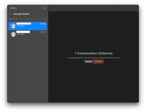 how to remove text messages from mac