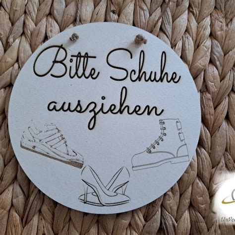 schild schuhe ausziehen etsyde