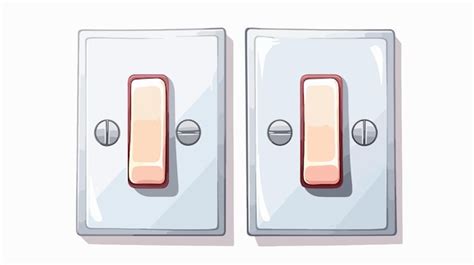 Creative Light Switch Cartoon Vector Illustration Concept Premium Ai