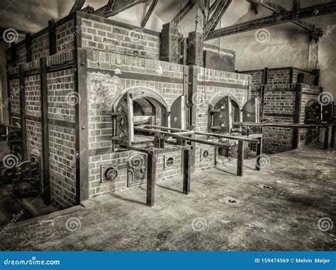 Nazi Concentrationcamp Dachau Crematorium Overview Editorial Photo