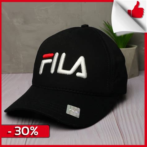 Кепка в стиле FILA, кепка черная, бейсболка мужская, бейсболка женская ...